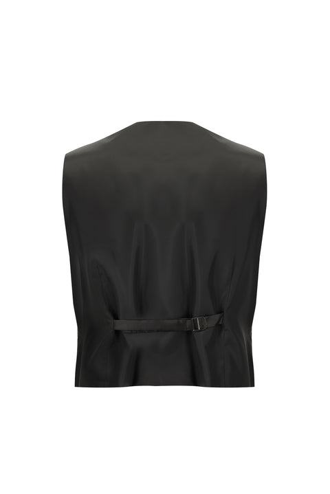 Black 7 Drop Slim Fit Suit with Vest