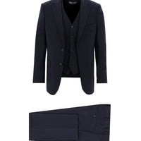 Medium Navy 6 Drop Regular Fit Standard Cut Suit with Vest