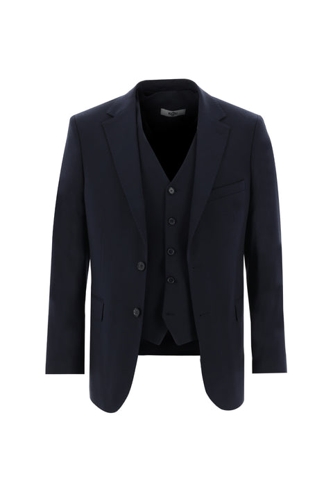 Medium Navy 6 Drop Regular Fit Standard Cut Suit with Vest