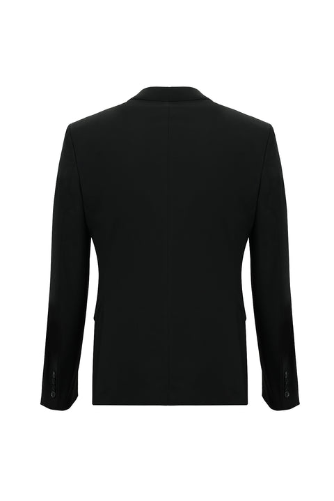 Black 7 Drop Slim Fit Suit with Vest