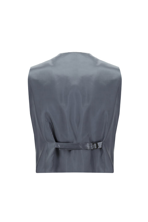 Black 7 Drop Slim Fit Suit with Vest