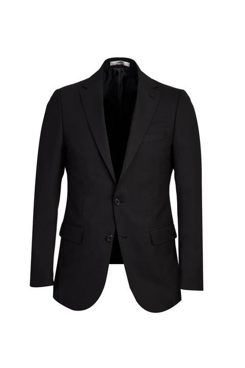 Black 7 Drop Slim Fit Narrow Cut Wool Suit
