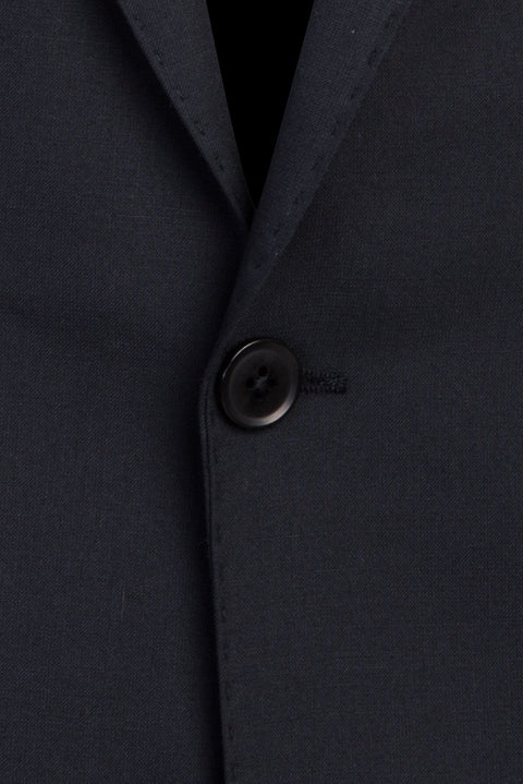 Dark Navy 4-Drop Relaxed Fit Wool Suit