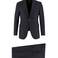 Dark Navy 4-Drop Relaxed Fit Wool Suit