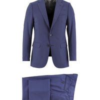 Medium Navy 6 Drop Regular Fit Standard Cut Wool Suit
