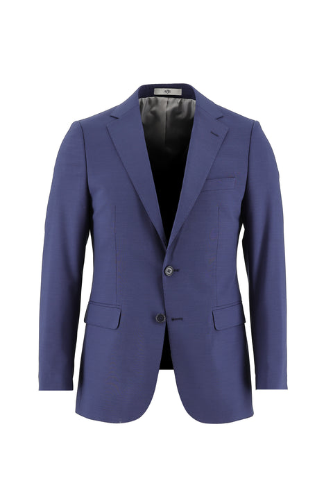 Medium Navy 7 Drop Slim Fit Narrow Cut Wool Suit