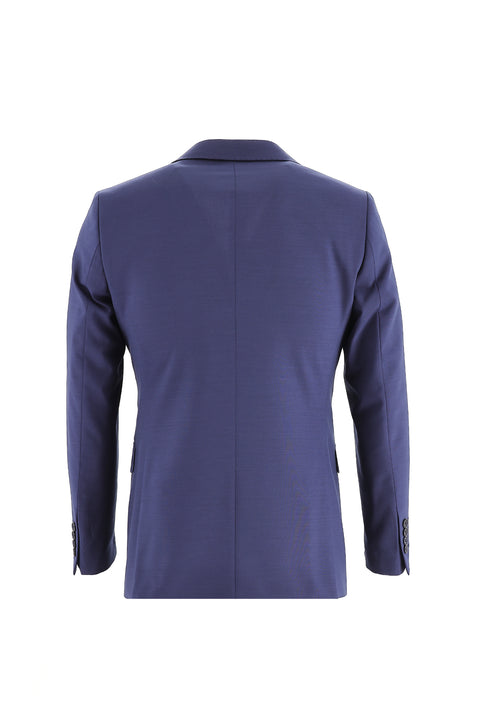 Medium Navy 7 Drop Slim Fit Narrow Cut Wool Suit