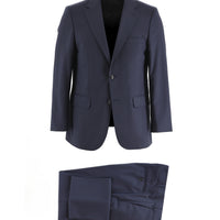 Dark Navy 4-Drop Relaxed Fit Wool Suit
