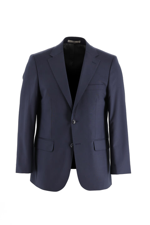 Dark Navy 4-Drop Relaxed Fit Wool Suit