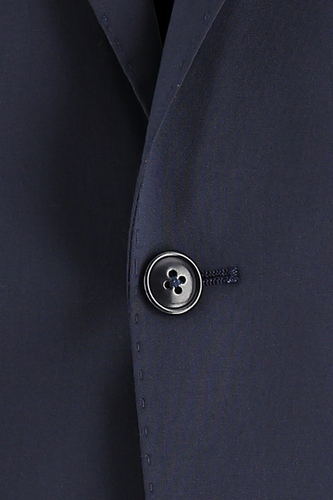 Dark Navy 4-Drop Relaxed Fit Wool Suit