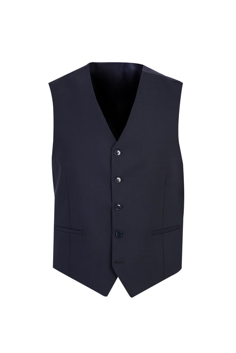 Dark Navy 6 Drop Regular Fit Standard Cut Suit with Vest
