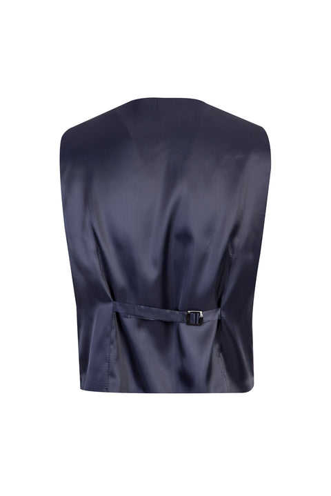 Dark Navy 6 Drop Regular Fit Standard Cut Suit with Vest