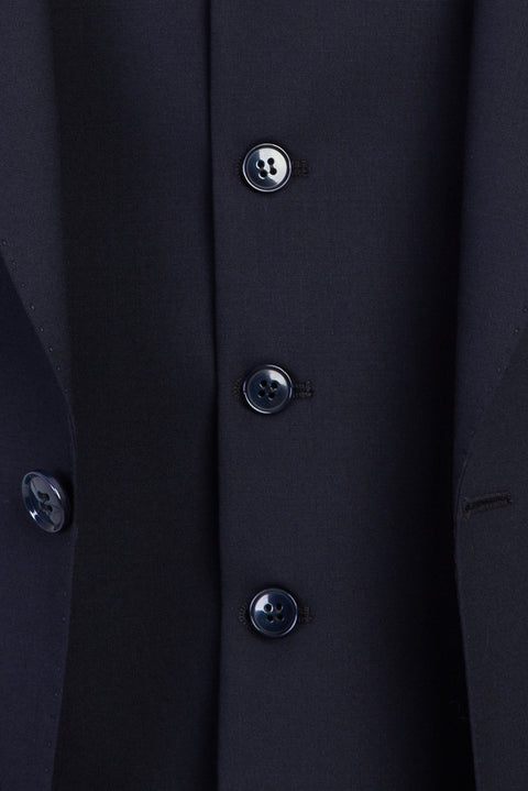 Dark Navy 7 Drop Slim Fit Suit with Vest