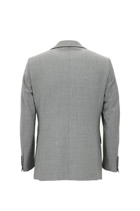 Light Grey 6 Drop Regular Fit Standard Cut Wool Suit