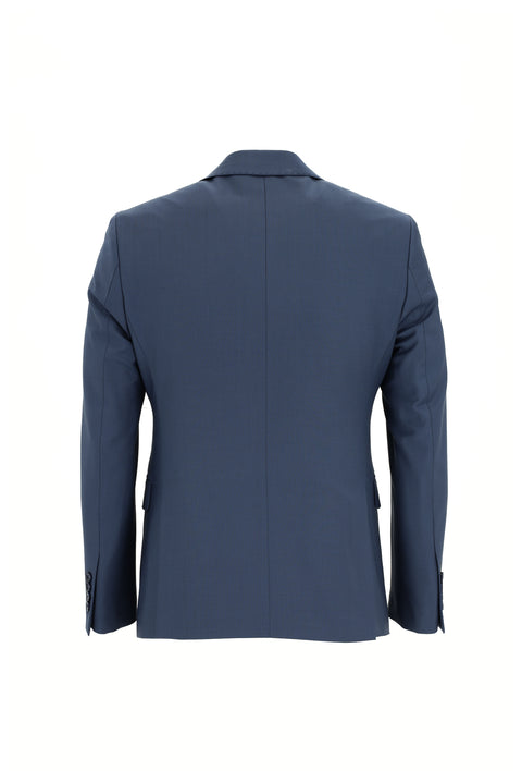 Dark Blue 7 Drop Slim Fit Narrow Cut Wool Suit