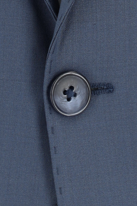 Dark Blue 7 Drop Slim Fit Narrow Cut Wool Suit