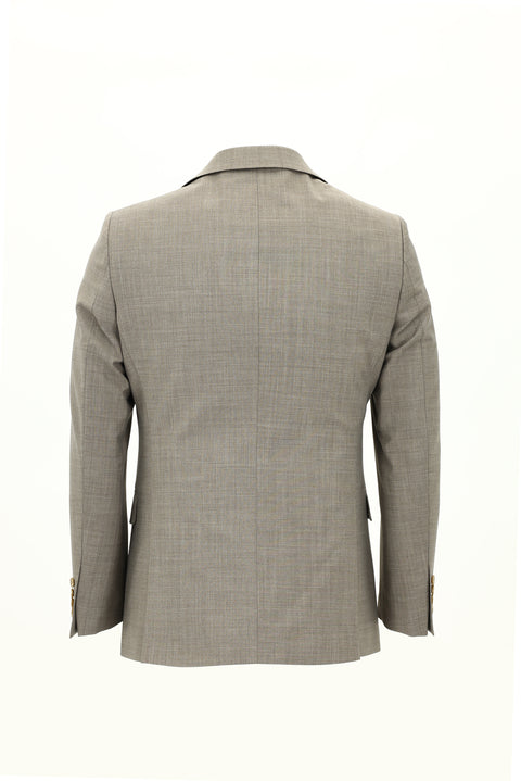 Light Brown 6-Drop Regular Fit Standard Cut Wool Suit