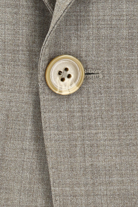 Light Brown 6-Drop Regular Fit Standard Cut Wool Suit