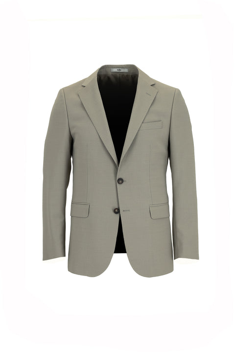 Medium Beige 6 Drop Regular Fit Standard Cut Wool Suit