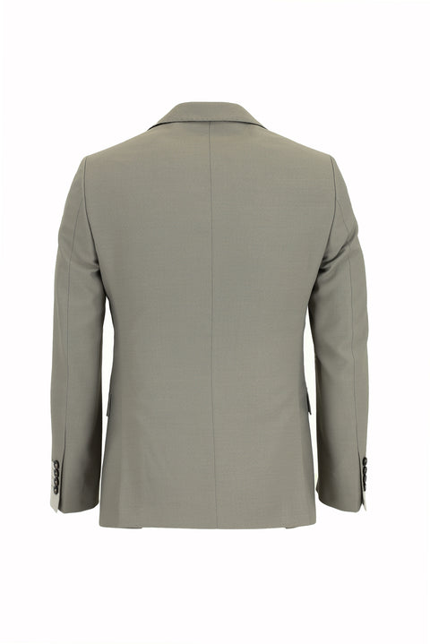 Medium Beige 6 Drop Regular Fit Standard Cut Wool Suit
