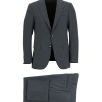 Medium Gray 6-Drop Regular Fit Standard Cut Wool Suit