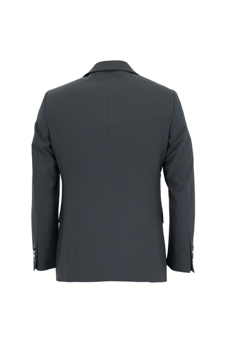 Medium Gray 6-Drop Regular Fit Standard Cut Wool Suit