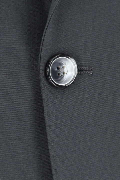 Medium Gray 6-Drop Regular Fit Standard Cut Wool Suit