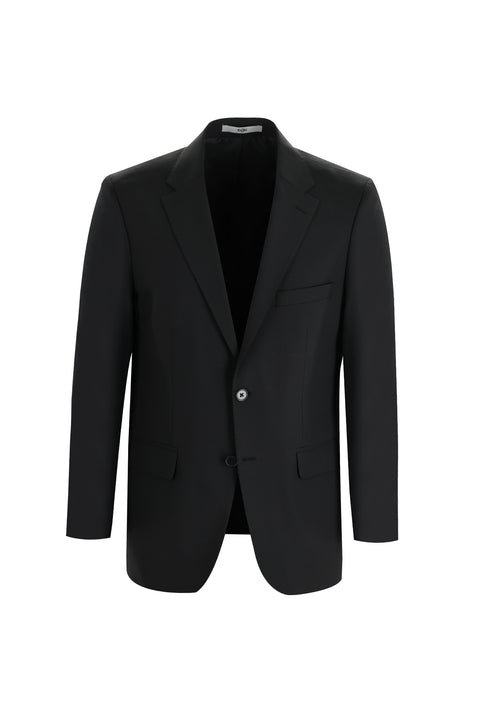 Black 4-Drop Relaxed Fit Suit