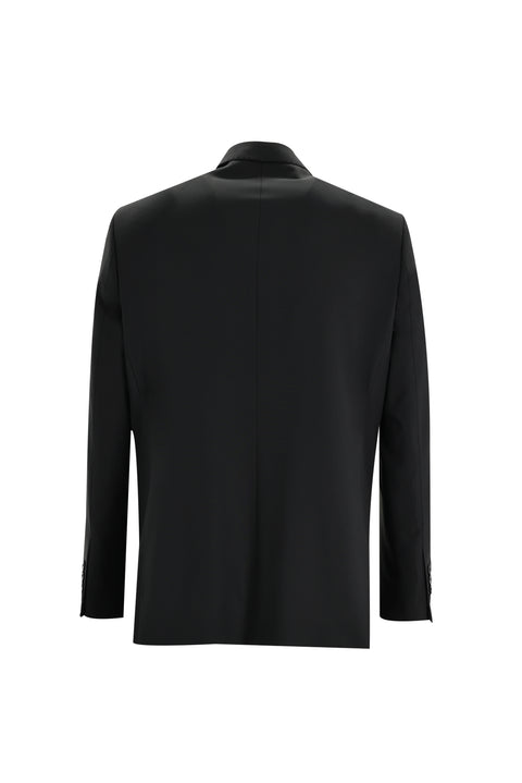 Black 4-Drop Relaxed Fit Suit