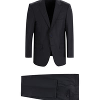 Dark Navy 4-Drop Relaxed Fit Wool Suit