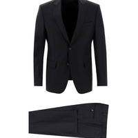 Dark Navy 4-Drop Relaxed Fit Wool Suit