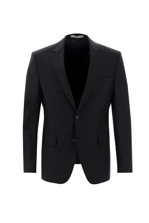 Dark Navy 4-Drop Relaxed Fit Wool Suit