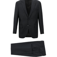 Dark Gray 4-Drop Relaxed Fit Wool Suit