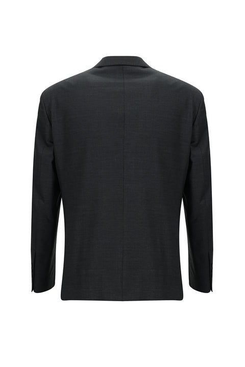 Dark Gray 4-Drop Relaxed Fit Wool Suit