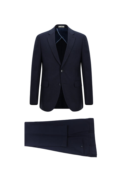 Dark Navy 7 Drop Slim Fit Narrow Cut Combination Suit