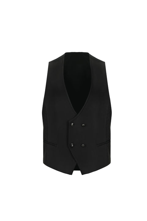 Dark Burgundy 7 Drop Slim Fit Narrow Cut Shawl Collar Vest Tuxedo & Groom Suit