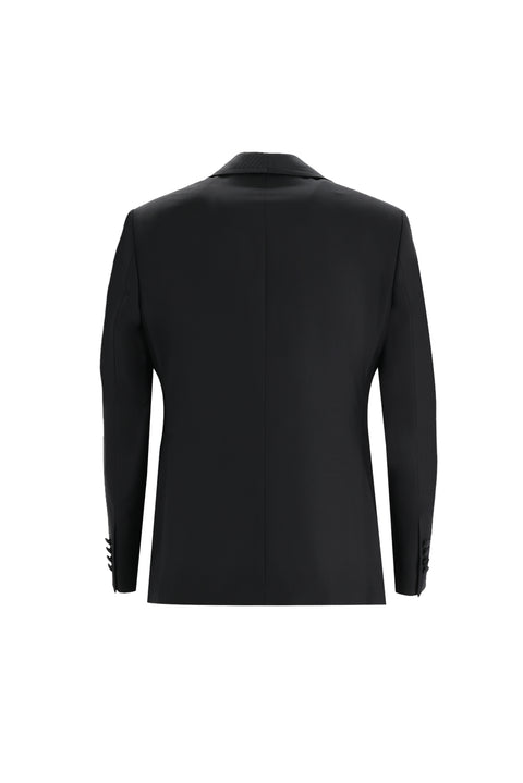 Black 7 Drop Slim Fit Narrow Cut Shawl Collar Vest Tuxedo & Groom Suit