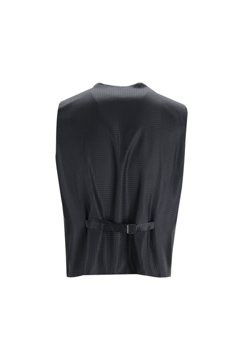 Black 7 Drop Slim Fit Narrow Cut Shawl Collar Vest Tuxedo & Groom Suit