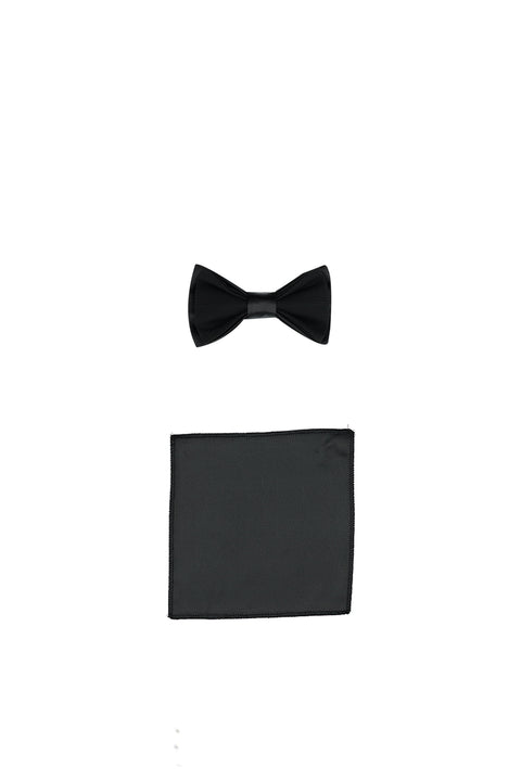 Siyah 7 Drop Slim Fit Dar Kesim Mono Yaka Yelekli Smokin & Damatlık