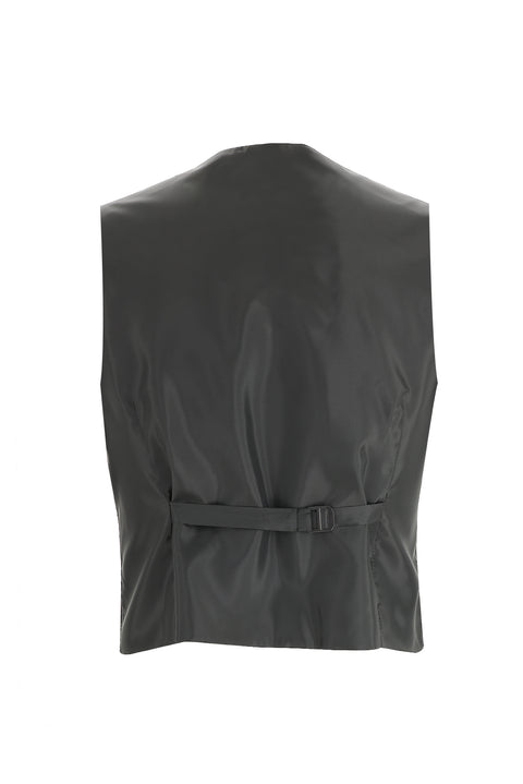Black 7 Drop Slim Fit Narrow Cut Pointed Collar Vest Tuxedo & Groom Suit