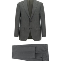 Marengo 4 Drop Relaxed Fit Wool Patterned Suit