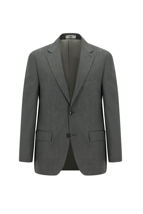Marengo 4 Drop Relaxed Fit Wool Patterned Suit