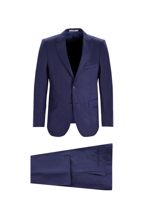 Dark Navy 6 Drop Regular Fit Standard Cut Eyelet Suit