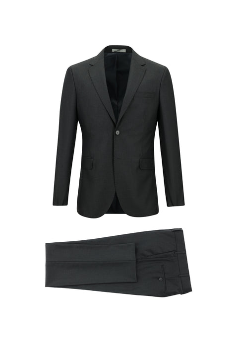 Dark Gray 7 Drop Slim Fit Narrow Cut Suit