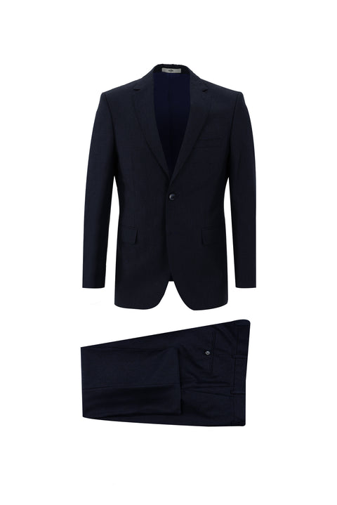 Dark Navy 6 Drop Regular Fit Standard Cut Eyelet Suit