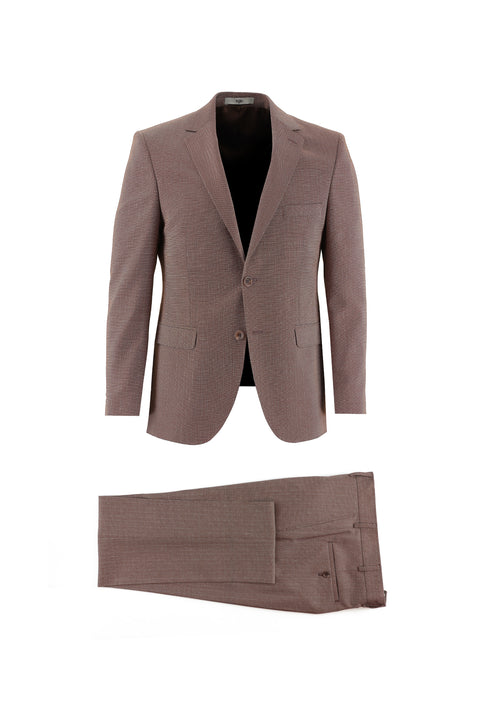 Tile 7 Drop Slim Fit Narrow Cut Patterned Suit