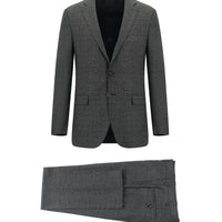 Açık Füme 6 Drop Regular Fit Standart Kesim Kuşgözü Takım Elbise