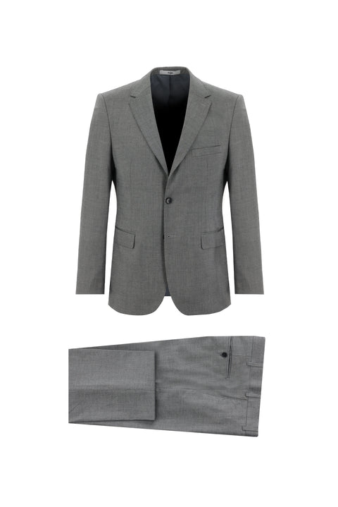 Light Gray 6 Drop Regular Fit Standard Cut Eyelet Suit