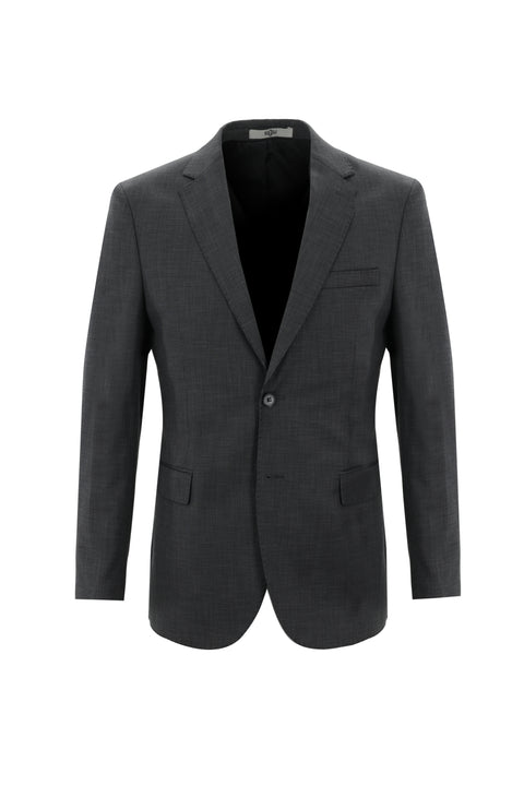 Orta Gri 7 Drop Slim Fit Dar Kesim Kuşgözü Takım Elbise