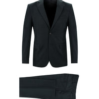 Dark Green 7 Drop Slim Fit Eyelet Suit